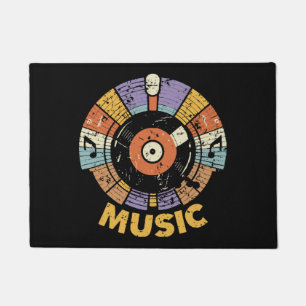 klassieke retro muziek deurmat