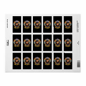 klassieke retro muziek etiket (Full Sheet)