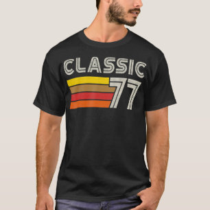 Klassieke Retro-nummer 77, geboren in 1977, 77 mil T-shirt