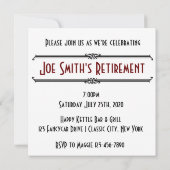 Klassieke Retro Oude Auto Pensioen of Verjaardag  Kaart (Achterkant)