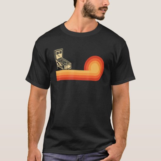 Klassieke Retro pinbal voor mannen  arcade T-shirt (Voorkant)