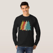 Klassieke Retro Pine Tree - Vintage kerstboom T-shirt (Voorkant volledig)