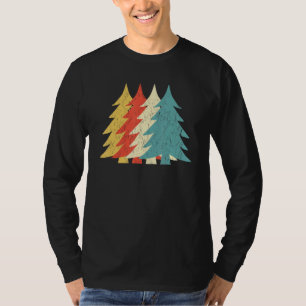 Klassieke Retro Pine Tree - Vintage kerstboom T-shirt