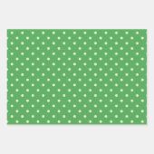 Klassieke Retro Polka Dots Red Green Yellow Theme Inpakpapier Vel (Voorkant 3)