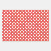 Klassieke Retro Polka Dots Red Green Yellow Theme Inpakpapier Vel (Voorkant)