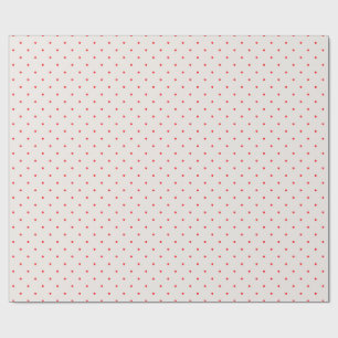 Klassieke Retro Red Polka Dots op Crème Cadeaupapier
