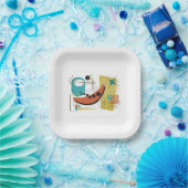 Klassieke Retro Redux 7-inch Bord rondom papier (Feest)