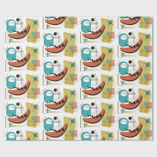 Klassieke Retro Redux Cadeaupapier (Vlak)