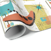 Klassieke Retro Redux Cadeaupapier (Rol Hoek)