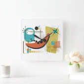 Klassieke Retro Redux Vierkante Klok (Huis)