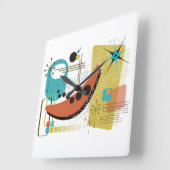 Klassieke Retro Redux Vierkante Klok (Hoek)