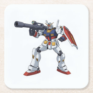 Klassieke Retro RX-78-2 Gundam Mecha Anime Illustr Kartonnen Onderzetters
