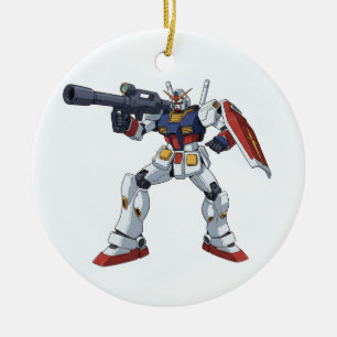Klassieke Retro RX-78-2 Gundam Mecha Anime Illustr Keramisch Ornament