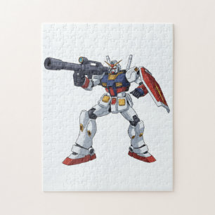 Klassieke Retro RX-78-2 Gundam Mecha Anime Illustr Legpuzzel
