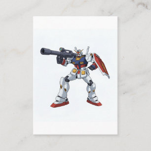 Klassieke Retro RX-78-2 Gundam Mecha Anime Illustr Visitekaartje