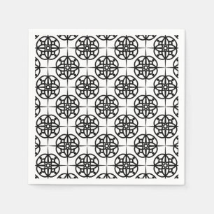 Klassieke Retro Sfeer Geometrisch Patroon Servet