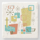 Klassieke retro stenen onderzetter (Voorkant)