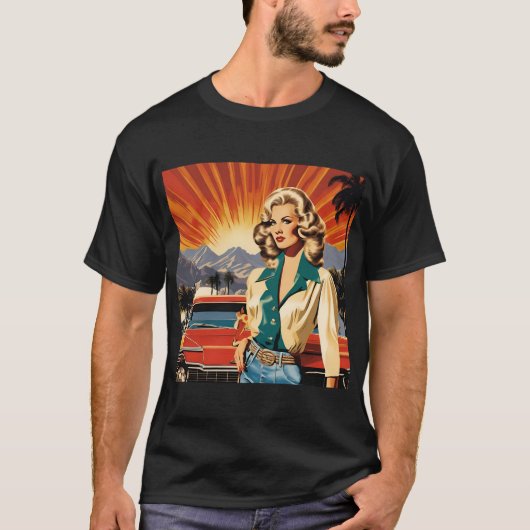 Klassieke retro stijl t-shirt (Voorkant)