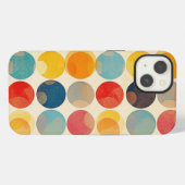 Klassieke Retro Stippen iPhone Hoesje (Achterkant horizontaal)