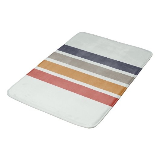 Klassieke Retro Strepen Douchegordijn Badmat (Gekanteld)
