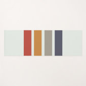 Klassieke Retro Stripes Shower Curtain Wash Cloth Yogamat (Voorkant (horizontaal))