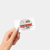 Klassieke Retro Teardrop Camper Thunder_Cove Badge (Handheld)