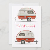 Klassieke Retro Teardrop Camper Thunder_Cove Kaart (Achterkant)