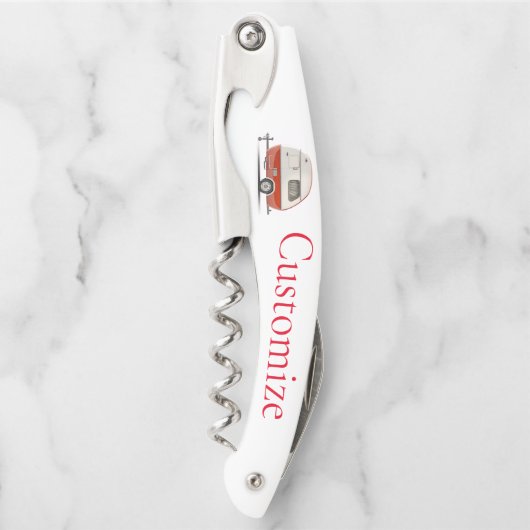 Klassieke Retro Teardrop Camper Thunder_Cove Kurkentrekker (Voorkant)