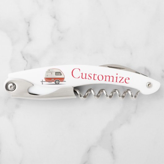 Klassieke Retro Teardrop Camper Thunder_Cove Kurkentrekker (Voorkant)