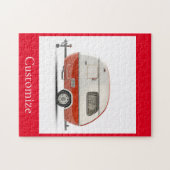 Klassieke Retro Teardrop Camper Thunder_Cove Legpuzzel (Horizontaal)