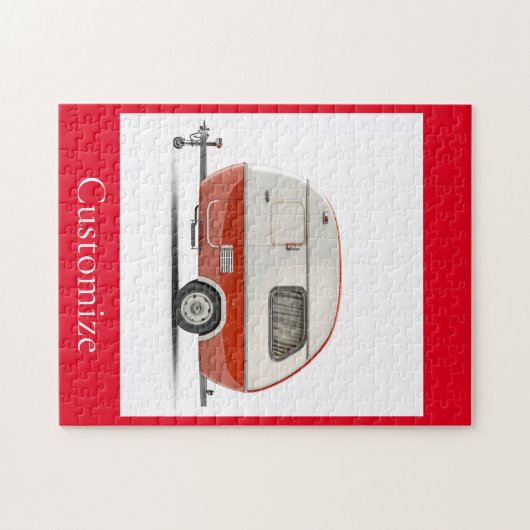 Klassieke Retro Teardrop Camper Thunder_Cove Legpuzzel (Horizontaal)