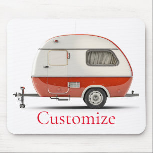 Klassieke Retro Teardrop Camper Thunder_Cove Muismat