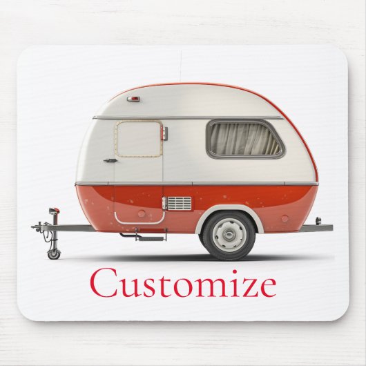 Klassieke Retro Teardrop Camper Thunder_Cove Muismat (Voorkant)