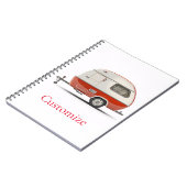 Klassieke Retro Teardrop Camper Thunder_Cove Notitieboek (Linkerzijde)