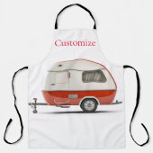 Klassieke Retro Teardrop Camper Thunder_Cove Schort (Voorkant)