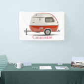 Klassieke Retro Teardrop Camper Thunder_Cove Spandoek (Beurs)