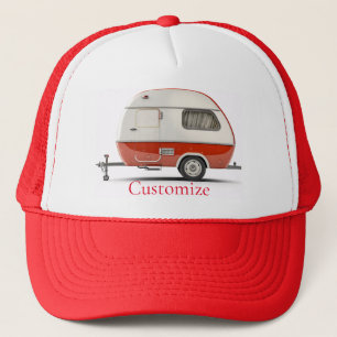 Klassieke Retro Teardrop Camper Thunder_Cove Trucker Pet