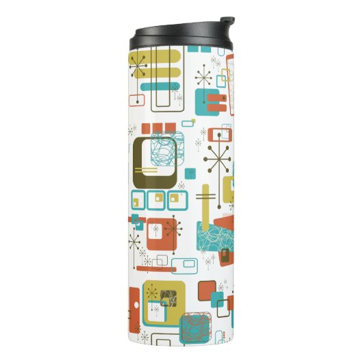 Klassieke retro thermosbeker (Gedraaid links)