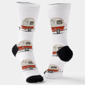 Klassieke Retro Traandrop Camper Thunder_Cove Sokken (Gebogen)