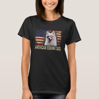 Klassieke Retro Usa Vlag Amerikaanse Eskimo Pap Fa T-shirt
