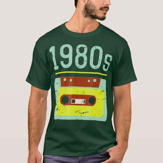 Klassieke Retro van 1980 T-shirt (Voorkant)