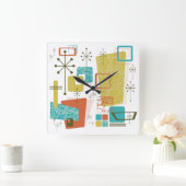 Klassieke retro vierkante klok (Huis)