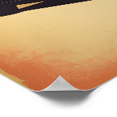 Klassieke retro vintage auto poster (Hoek)