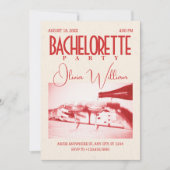 Klassieke retro vrijgezellenfeest kaart (Voorkant)