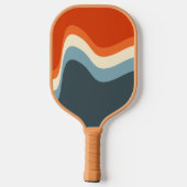 Klassieke Retro Wavy Lines Pickleball Paddle (Achterkant)