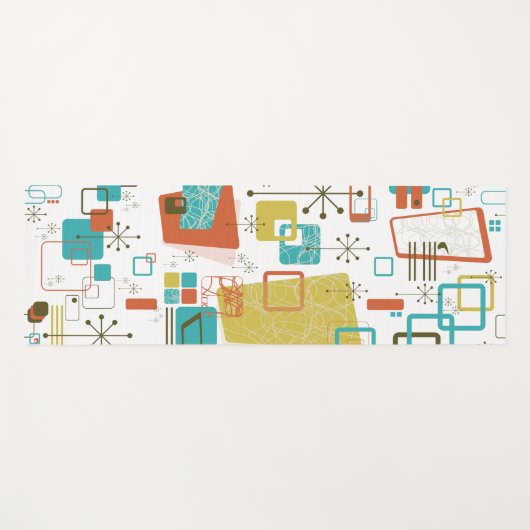 Klassieke retro yogamat (Voorkant (horizontaal))