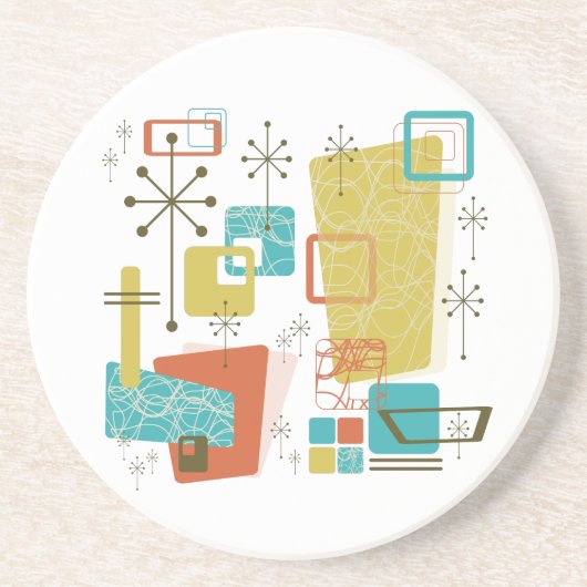 Klassieke retro zandsteen onderzetter (Voorkant)