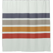 Klassieke Retrostripes Douchegordijn (Voorkant)