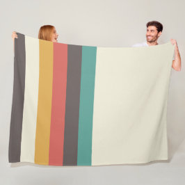 Klassieke Retrostripes Fleece Deken