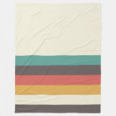 Klassieke Retrostripes Fleece Deken (Voorkant)